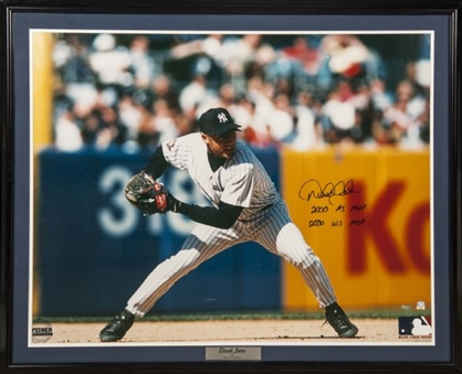 Outstanding Derek Jeter 30” x 40” Signed and Inscribed Photo - RARE! (Steiner)